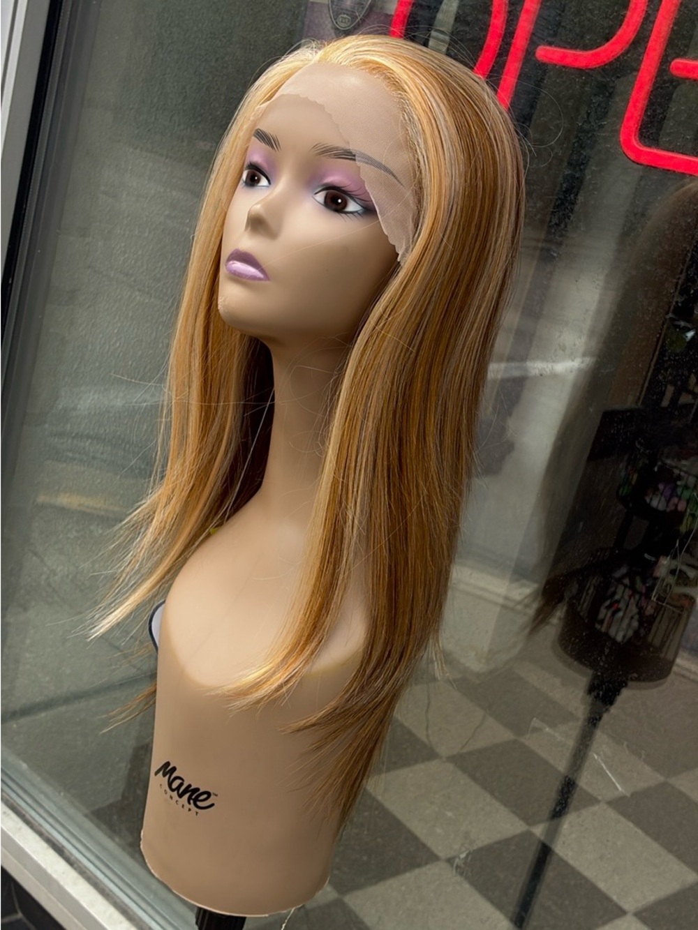 Blonde Straight Lace Front Wig - Natural Honey Blonde